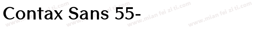 Contax Sans 55字体转换